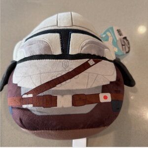 NWT Squishmallows 8" Mandalorian Plush Toy for Star Wars Fans